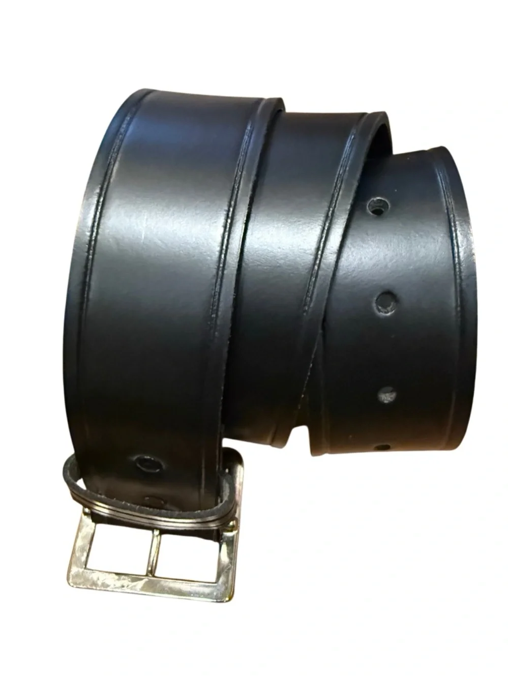 Tast Force Black Mens Belt Sz 30 Top Grain Leather USA Grunge